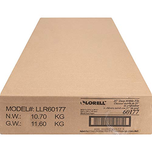Lorell Standard Lock Mobile File Black 28.35" X 16.54" X 6.50" #TOP1