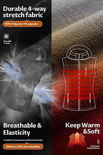 Image of CREATMO US Women's Lightweight Softshell Vest Outerwear Windbreaker Sleeveless Jacket With Removable Hood