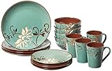 American Atelier Mirabel Blue 16-Piece Dinnerware Set