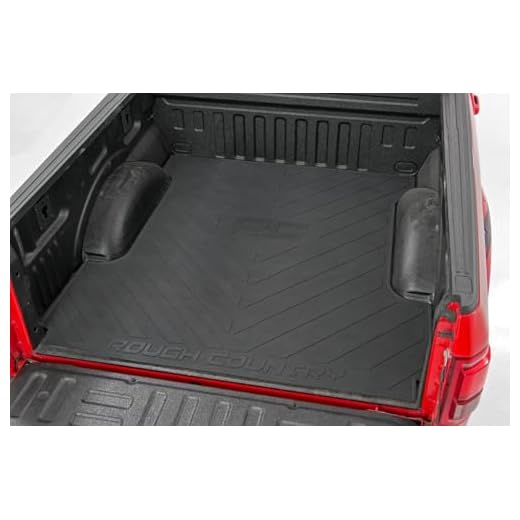 Rough Country Rubber Bed Mat for 2015-2022 Ford F-150 | 5.5 FT Bed - RCM671 , Black