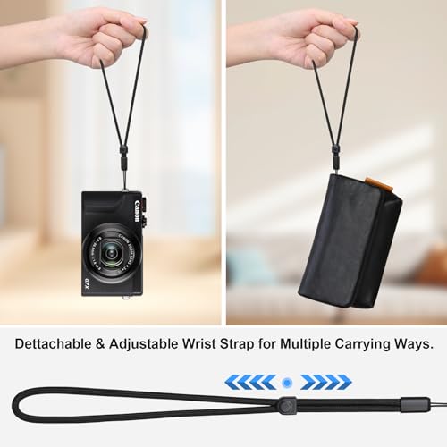 Bolsa protectora para cámara Lacdo Canon G7 X Mark III negra miniatura 6