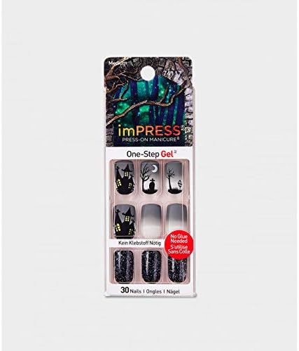 Impress Halloween Nails # 74117 Shining Gel Press On Nails, 1 Pack