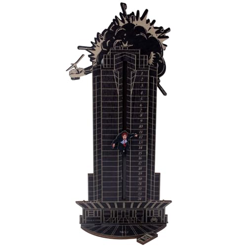 Christmas Die Hard Advent Calendar,GWAWG Christmas Countdown Calendars,Christmas Hans Gruber Interactive Advent Calendar for Tabletop Decorations,Party Favors, Classroom Prizes,Xmas Gift (Black)