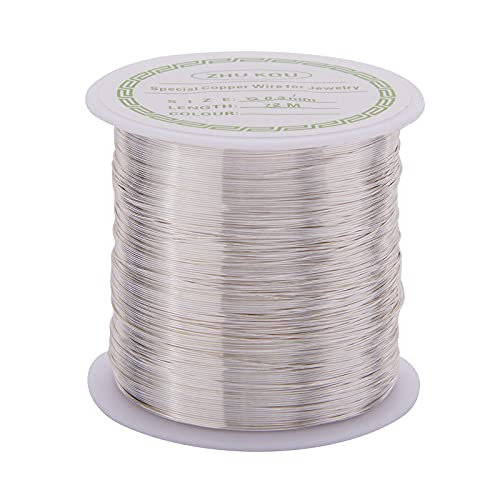 Fil de cuivre 28 gauge Airssory ultra durable pour enfilage précis de perles fines