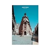 Santiago - Póster en lienzo para decoración de pared, cuadros para sala de estar, dormitorio, decoración sin marco: 30 x 45 cm