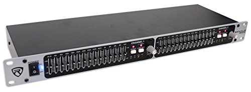 Rockville Req215 Dual 15 Band 1/3 Octave Graphic Equalizer With Sub-Output,Black #TOP1