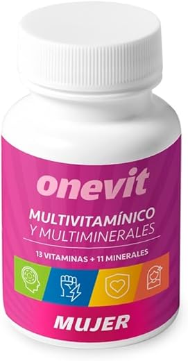 Onevit Multivitamínico Mujer - 45 cápsulas vegetales - 13 vitaminas+11 minerales