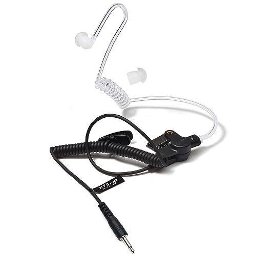 HYS 3,5-mm-Headset-Ohrhörer für Empfänger/Hörer, nur für Funkgeräte, Sendeempfänger und Radio-Lautsprecher, Mikrofone (Type-1)