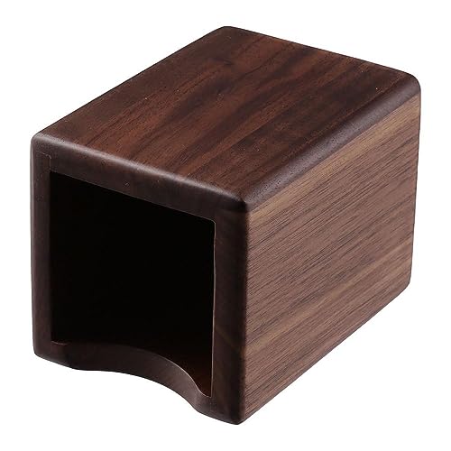 Risedot Pen Organizer Solid Wood Black Walnut Pen Holder Box, Wooden Learning Office Storage Box, Brown - Image 3