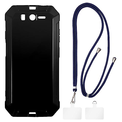 Shantime �P�[�X�ƃN���X�{�f�B�X�g���b�v�Z�b�g Ulefone Armor 3t �Ƃ̌݊������� �g�уJ�o�[�Ƌ����o�b�N���t�������\�l�b�N�X�g���b�v�����2���̃p�b�`�t��(�u���b�N + �u���[)