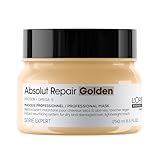 L'Oreal Professionnel Absolut Repair Golden Mask | For Fine, Dry, and Damaged Hair | Repairs Hair and Provides Shine | With Omega-9 and Proteins