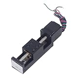 ミニリニアレールガイドスライドアクチュエーター ステッピングモーター付き 50mmストローク DIY CNCルーター部品用、X Y Zステージ