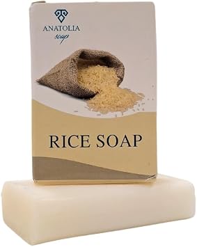 Anatolia Soap 1978 Rice Soap, Traditional Care That Provides Natural Sparkle and Softness to Your Skin, Whitening and Renewing Effect, Brighten Your Skin 1 Piece.