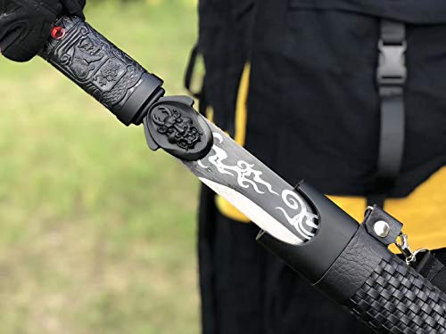 Loong Saber(Forged High Carbon Steel Blade,Alloy Fittings) Cut Tree,Chinese Sword #TOP2