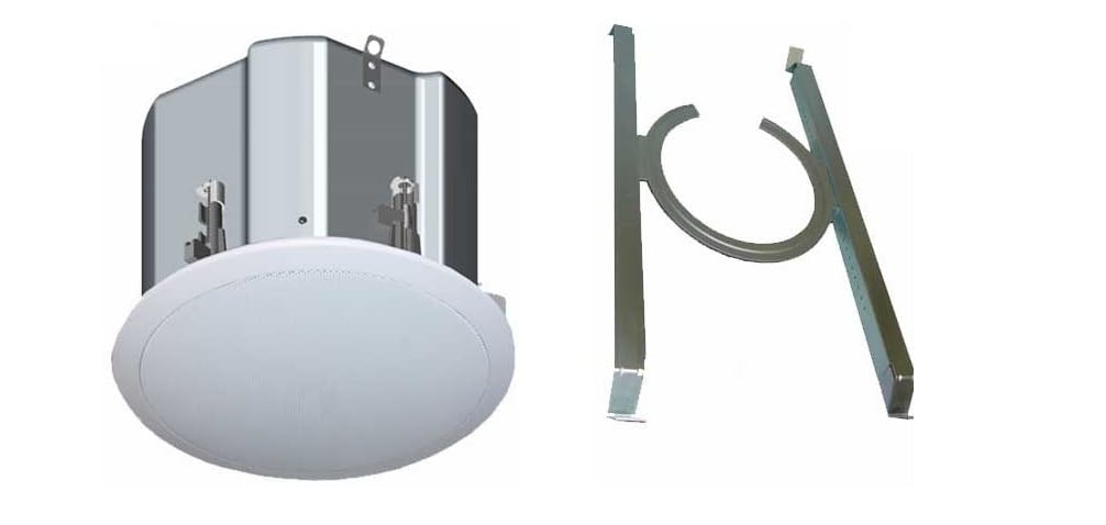 OWI ICM8 8-Inch 2-Way in-Ceiling Speaker, Sold as Each; 3-Position Switch: Full Range, High Ceiling, and Subwoofer; 8 Ohms and 70V at 13/25/50/100W; Built-in Metal Housing