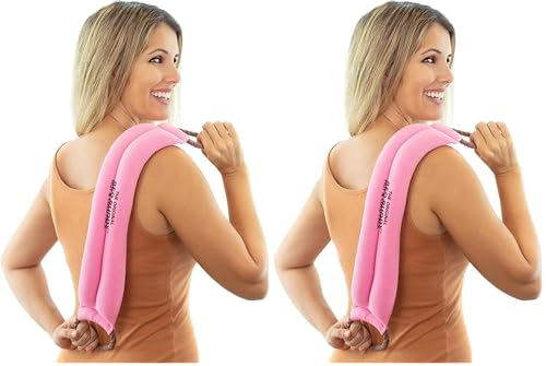 Image of Bed Buddy Aromatherapy Heat Pad and Cooling Neck Wrap - Microwave Heating Pad for Sore Muscles - Cold Wrap Pack for Aches and Pain, Lavender Scent (Pack of 2)