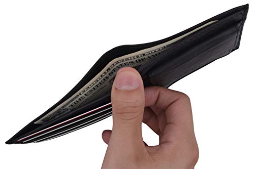 Marshal Soft Leather Kids Slim Thin Coin Pouch Bifold Wallet #TOP5