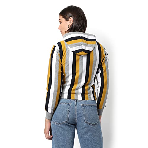 Image of PINACOLADA Women Cotton Zipper Sweatshirt Relaxed Fit for Casual Wear | Full Sleeves | Stylish Sweatshirt Crafted with Comfort Fit and High Performance for Everyday Wear