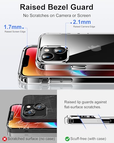 Image of HOOMIL Case for iPhone 14, Anti-Yellowing, Crystal Clear