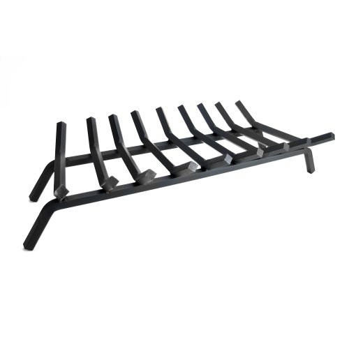 Premium 3/4" Solid Steel Fireplace Grate by Pleasant Hearth - Black