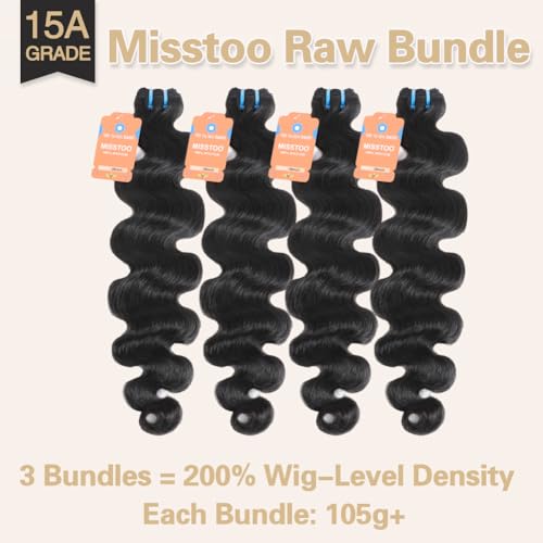 15A Cambodian Body Wave Bundles, 4 Bundles 26 26 28 30 Inch, Ultra Thin Double Drawn Sew In Weft, Unprocessed Raw Virgin Real Human Hair Extensions, Cuticle Aligned, Triple Lifespan, Reusable