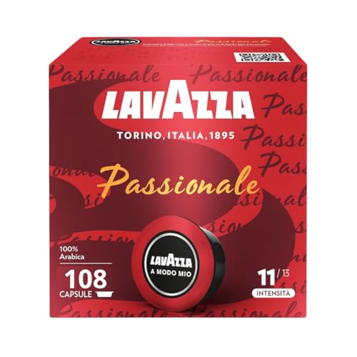 Lavazza A Modo Mio Passionale 16 cápsulas de café (paquete de 5)