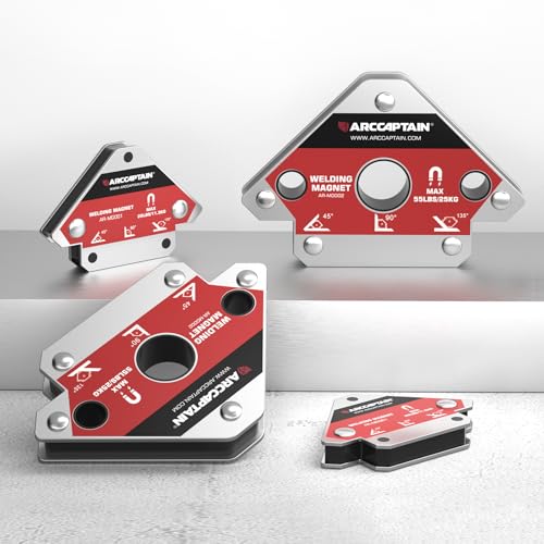 Image of ARCCAPTAIN Welding Magnets 25LB & 55LB 4Pcs Welding Magnet Set