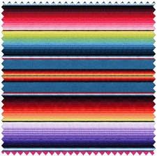 1 Yard Fiesta Stripe by Elizabeth's Studio 100% Cotton Quilt Fabric 263 Blue