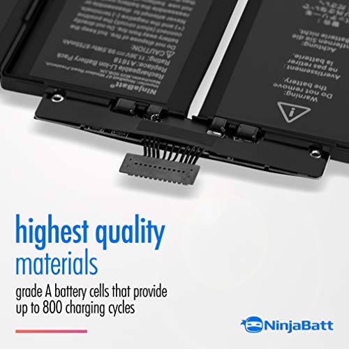 image for NinjaBatt Battery Replacement A1618 A1398 for Apple MacBook Pro Retina