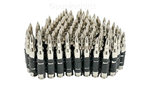 Bullet Belt .223 Caliber Nickel Shell Nickel Tip Defused Dummy Black Link 42" 90 Bullet Link2