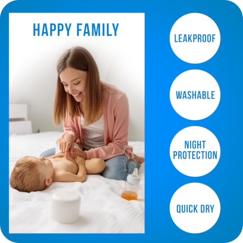 Image of 4 Pack Washable Pee Pads for Dogs 18 inch x 24 inch, Waterproof Dog Training Pads