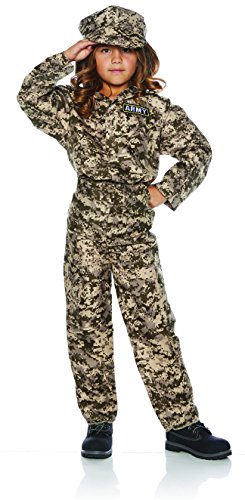 UNDERWRAPS Children's Army Camo Set Costume - Camouflage, Medium (6-8) - Thumbnail 2