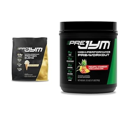 PRO JYM 45 Servings - Tahitian Vanilla Bean & PRE JYM 30 Servings - Pineapple Strawberry