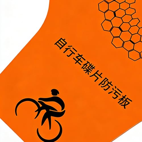 Cubierta de freno de disco para ciclismo con protección antisalpicaduras en limpieza de cadena 7