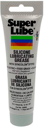 Super Lube 92003 Silicone Lubricating Grease with PTFE, 3 oz Tube, Translucent White (.1-Pack (Translucent White))