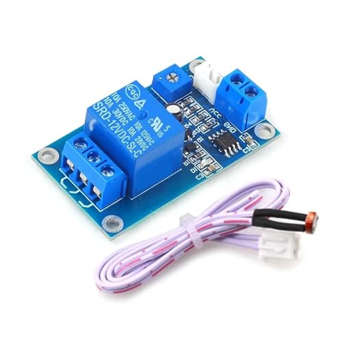 Sensor de detección fotorresistencia XH-M131 relé 10A interruptor de control de luz DC 5V 1 pieza 4