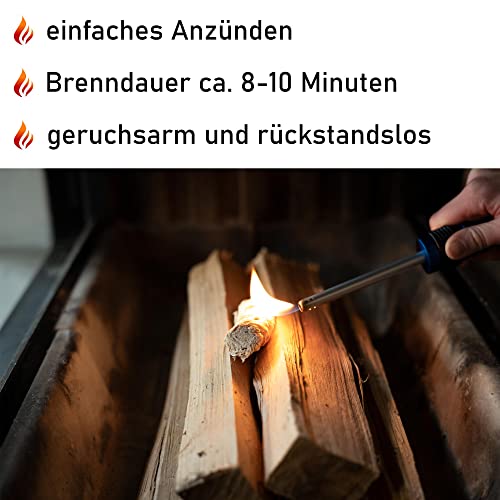 Finnas 10 kg Holzwolle Premium Anzündwolle Anzünder Kaminanzünder (ca. 800 Stück) Grillanzünder Öko Ofenanzünder aus Holz und Wachs Feueranzünder Kamin Holzanzünder Ofen... – Bild 3