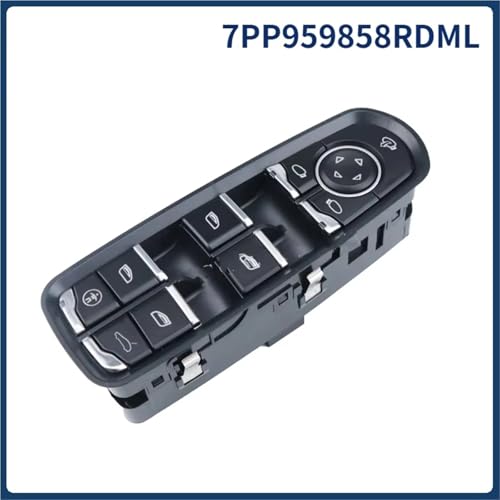 Interrupteur de vitre pour Cayenne et Panamera 2011-2017 commande avant gauche 7PP959858RDML - 7