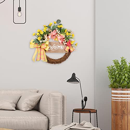 Plesuxfy Corona di Fiori Artificiali | 16in Corona...