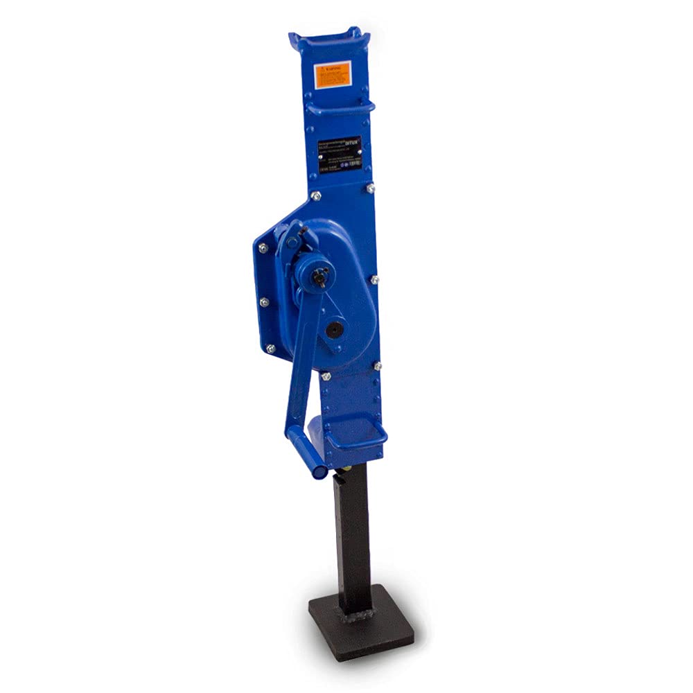 BITUXX® Stahlwinde 5,0 t Zahnstangenwinde Zahnstangenheber Stockwinde Hubwinde Hebewinde 5000 kg Winde (1 Stück)
