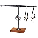 wc verstopft rohrreiniger [Schmuck Ausstellungsstand] Schmuck Turm Aufmä mit mattschwarzen Rohr T-Stab und Holz rechteckiger Basis ..