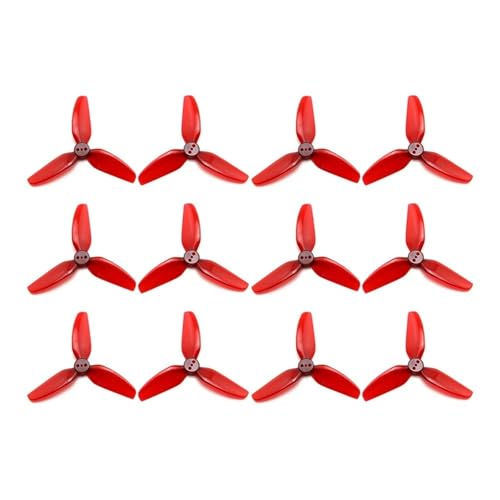 Hélices T3X3X3 3030 3 pales PC rouge drone RC FPV freestyle 3 pouces