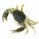 NEIQIUWING 125 mm 3D Cangrejo Suave Cebo Pesca Marina Trampa Cangrejo Artificial
