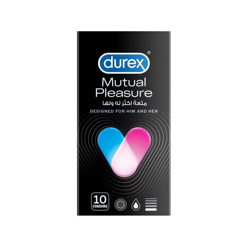 Durex Mutual Pleasure Condoms Designed for Him & Her- 10 Pieces