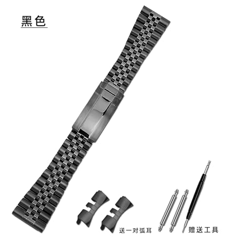 Stainless Steel watchband 20mm 22mm For Rolex Datejust Tudor Black Bay watch strap Flat direct or curved connection Bracelet [s