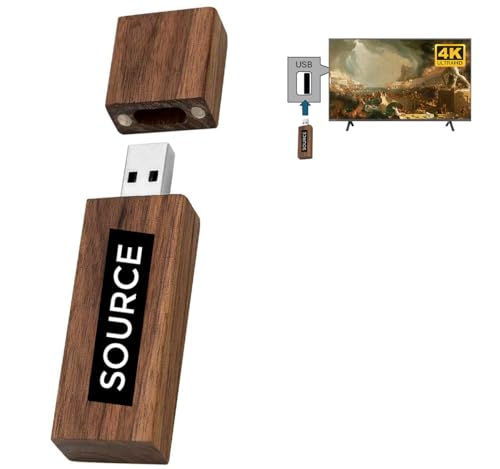 FrameTheTV 4k Video Content - Thomas Cole's Course of Empire and Voyage of Life Series on a USB Drive for Your 4k UHD TV (4k-USB-Cole)