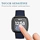 Shunwige Displayschutzfolie aus gehärtetem Glas für Fitbit Versa 4 / Versa 3, Fitbit Sense 2 / Sense Soft HD Transparent PMMA, Smartphone Härtungsfolie, HD, 9H Härte, kratzfest.