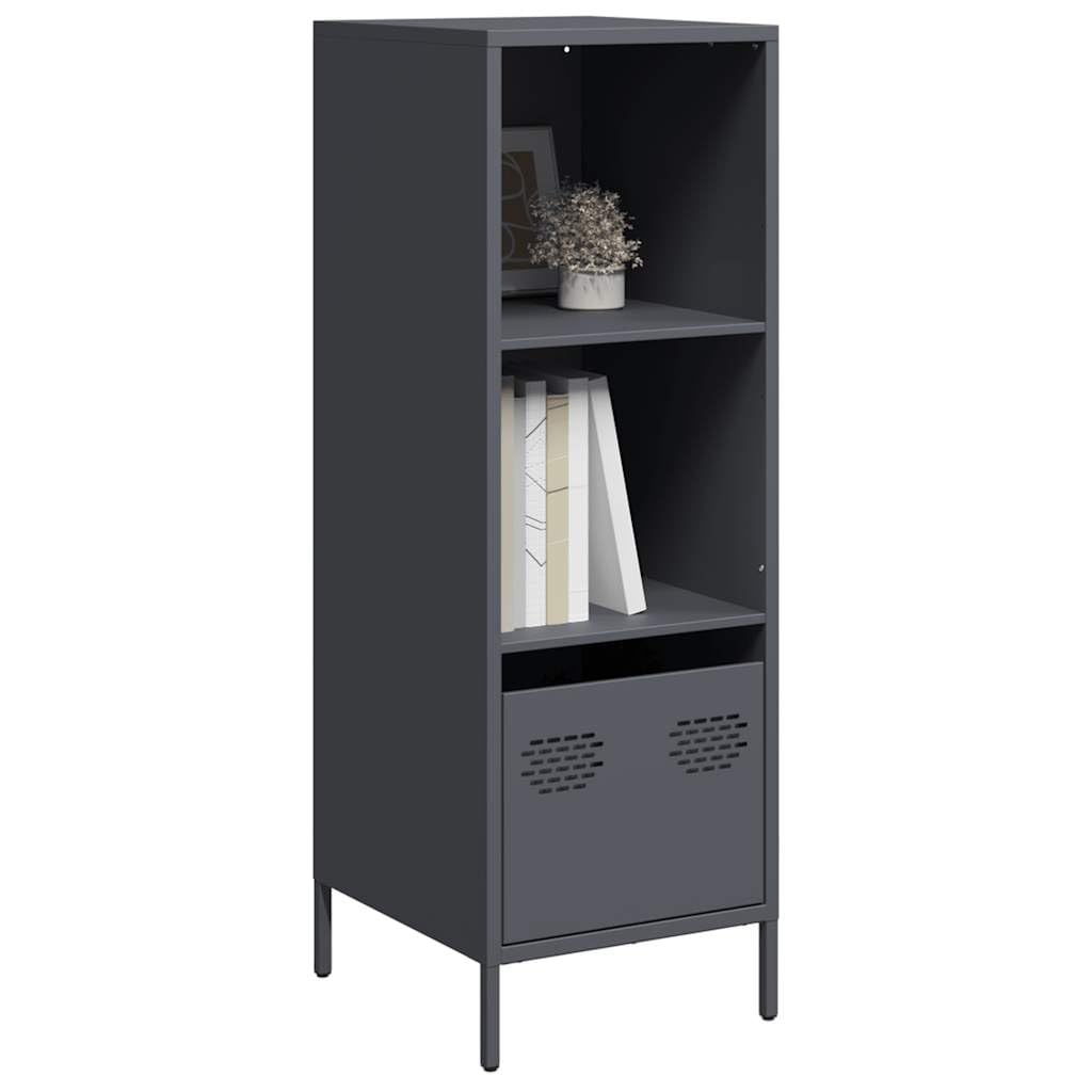 Highboard antracite, 35 x 39 x 103,5 cm, in acciaio