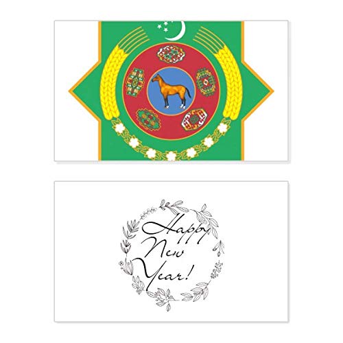 Tarjeta conmemorativa de Año Nuevo de Turkmenistán, el regalo cultural ideal