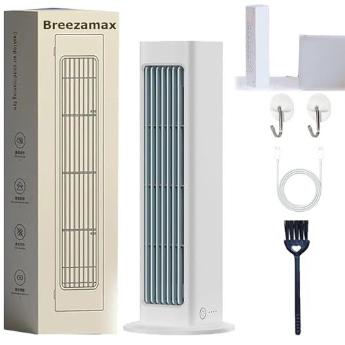 Breezamax, Breeza Max Air Cooler, Portable AC, Small and Compact, Beat the Scorching Heat & Humidity Instantly (White,Plug in)